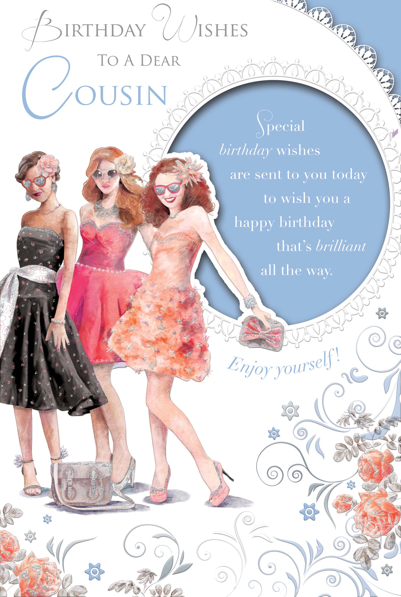 Birthday Wishes To A Dear Cousin Beautiful Ladies Design Female Celebr – Collect Cards